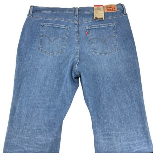 Levi's 724 High Rise Slim Straight Jean Hypersoft Denim Women's Plus Size 20W - Picture 6 of 8